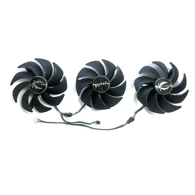 สําหรับ ZOTAC GeForce RTX 4080 super 4090 AMP EXTREME AIRO กราฟิกการ์ด GPU Cooler พัดลม GAH3S2H GAA3