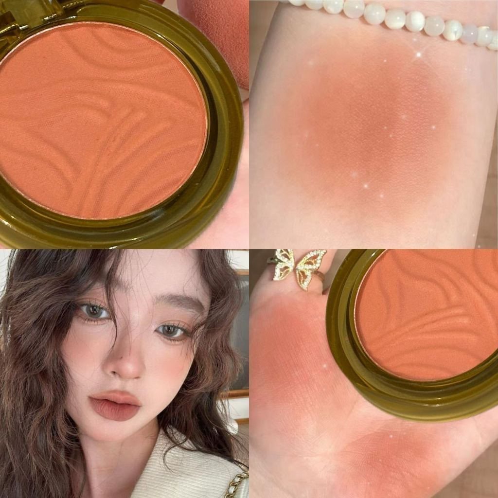 Light High Amber Orange Milk Tea Makeup Waterproof Student Nude Girl Color Apricot New Product Red M