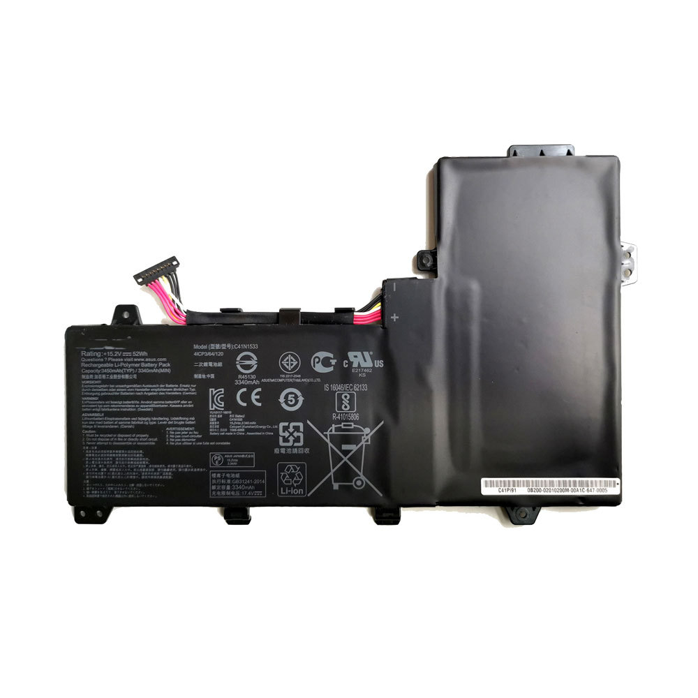 แบตเตอรี่ ASUS ASUS UX560UQ UX560UX Q534UXK Q524UQK C41N1533 ดั้งเดิม