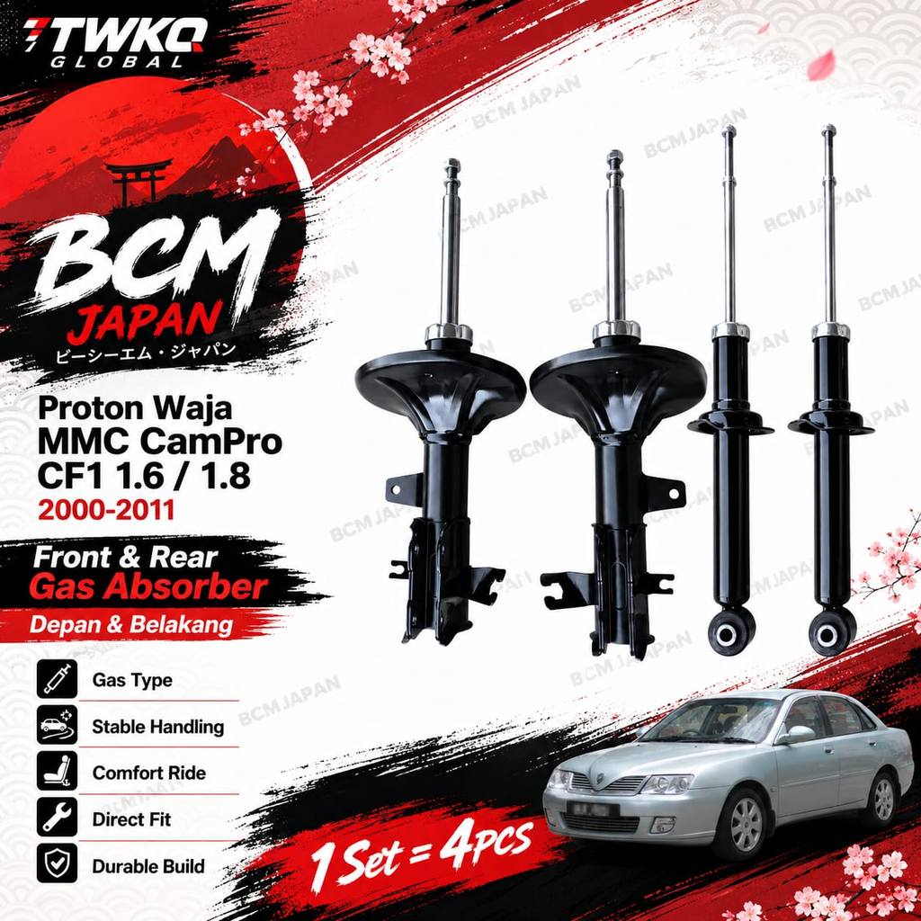 Proton Waja MMC CamPro CF1 1.6 1.8 BCM JAPAN โช้คอัพหน้าหลัง 2000-2011