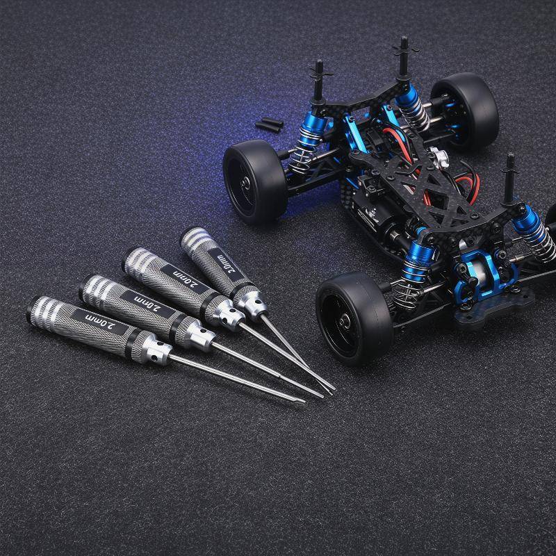 F3TH 4 ชิ้น 1.5/2/2.5/3.0 มิลลิเมตร Hex Driver Allen ประแจชุดเครื่องมือ RC รถซ่อมบํารุงรักษาเครื่องม