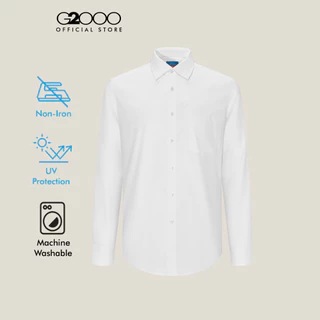 G2000 เสื้อเชิ้ตแขนยาวแบบทางการสำหรับผู้ชาย Smart Fit รุ่น 5612902200 สีขาว