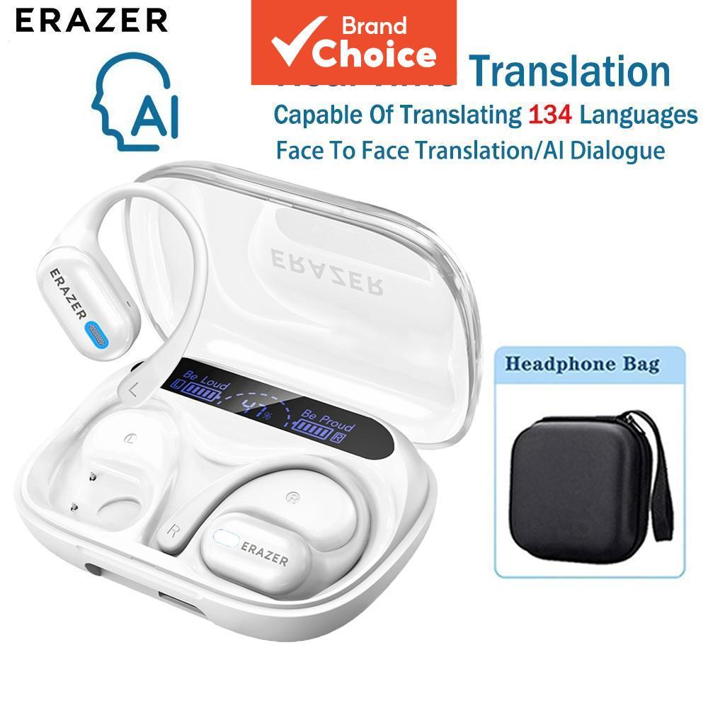 Erazer XP18 หูฟัง OWS หูฟังไร้สายบลูทูธขนาดใหญ่ความจุจอแสดงผล LED AI แปลสแตนด์บายยาวเปิดหู ENC ชุดหู