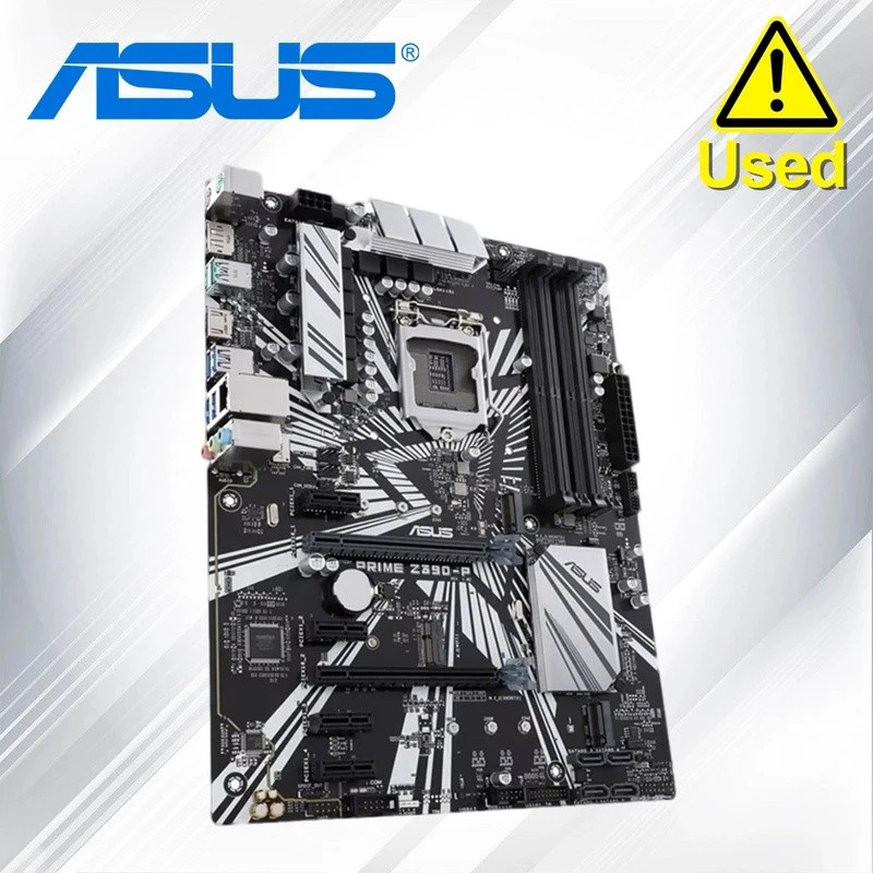 ASUS Prime Z390-P LGA 1151 (300 Series) เมนบอร์ด Intel Z390 SATA 6Gb/s ATX Intel สําหรับการขุดโดยสกุ