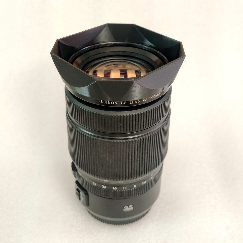 โฮมเมดที่ใช้งานได้ Fuji FUJINON GF 45-100 มม. 1: 4 R LM WR เลนส์ฮูดสี่เหลี่ยม