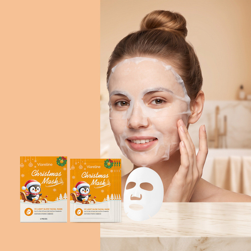 VC Rejuvenating Brightening Mask (กล่อง) Moisturizing Delicate Facial Skin Daily Moisturizing Mask 0