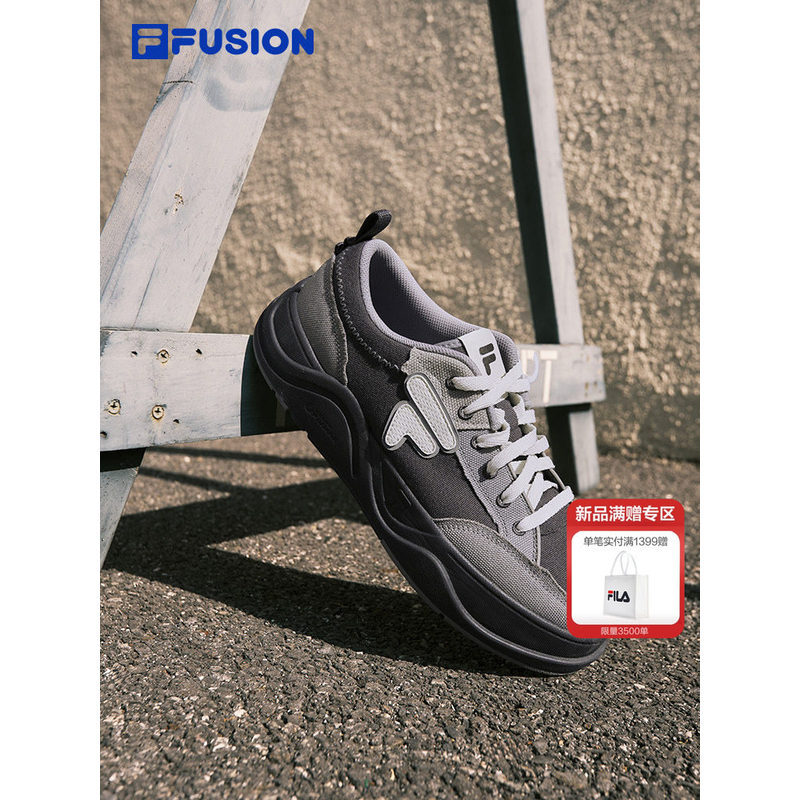 FILA FUSION รองเท้าผู้ชายแบรนด์ FILA สุดทันสมัย, รองเท้าผ้าใบพื้นหนา, รองเท้าผู้หญิงรุ่นใหม่สำหรับฤด