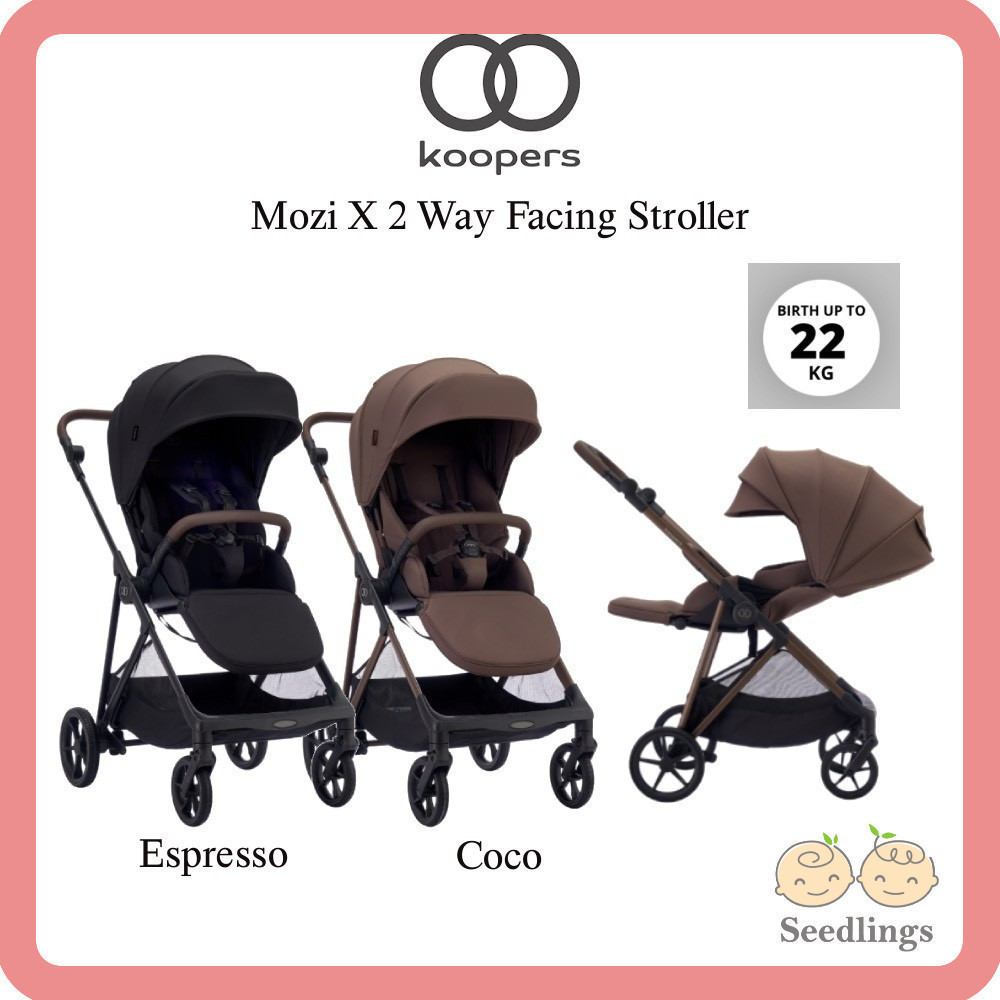 Koopers Mozi X 2 Way Facing รถเข็นเด็กทารกขนาดกลาง 0-22 กก. EN1888 ได้รับการอนุมัติ