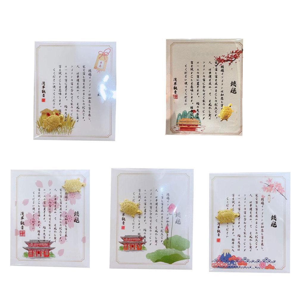 Asakusa Turtle Lucky Charm กระเป๋าสตางค์จําเป็น Lucky Wealth ดึงดูด Z7D6