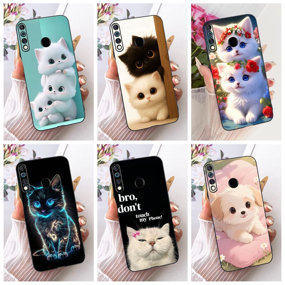ปลอกน่ารักสําหรับ Tecno Camon 12 CC7S / Spark 4 KC8 ​​​​​​​เคสการ์ตูนแมวสุนัขพิมพ์ซิลิโคนอ่อนนุ่มสํา