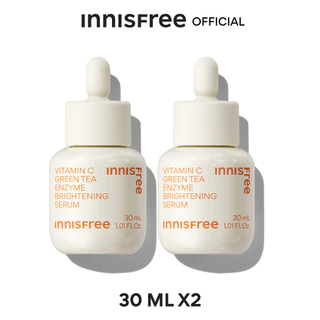 [รับฟรี 4 ชิ้น] (แพ็คคู่) Innisfree Double vitamin C Brightening Serum Set เซรั่มวิตามินซี ลดจุดด่างดำ