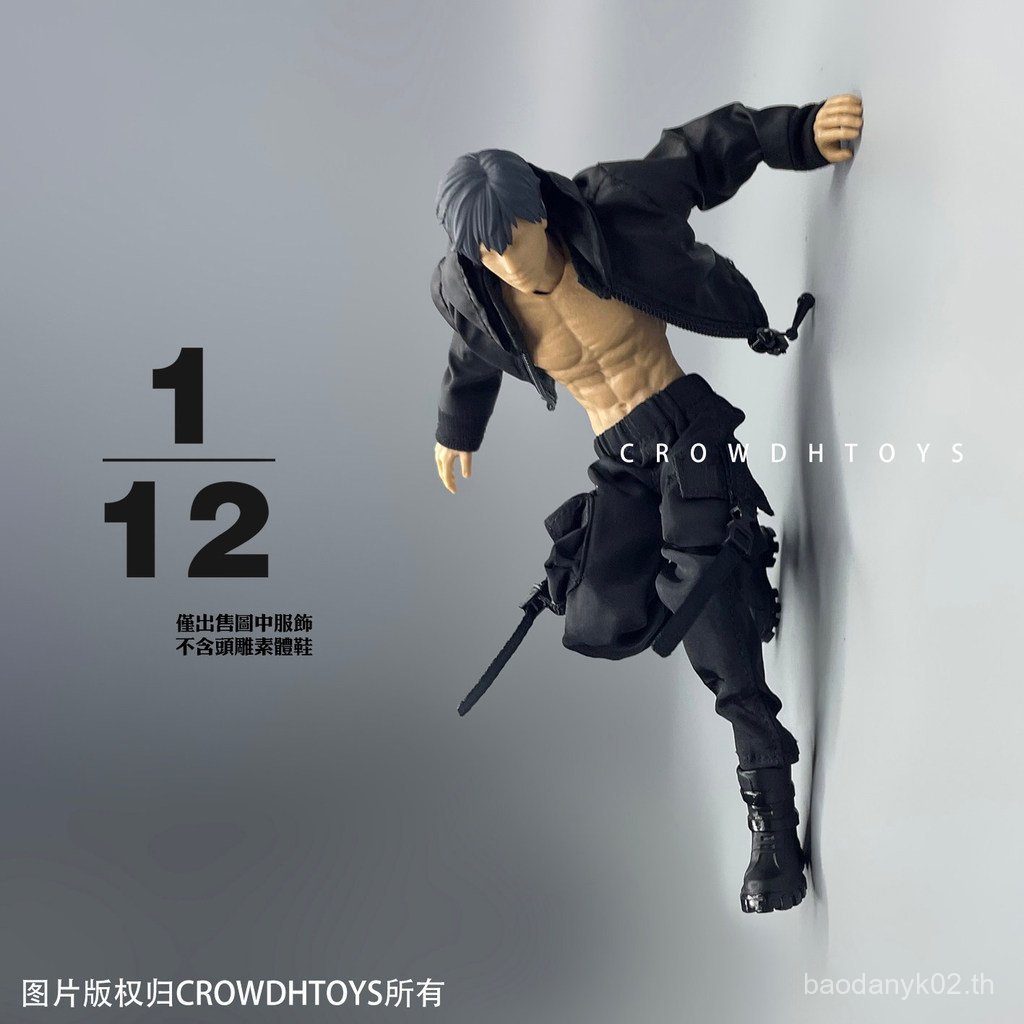 1/12 ทหาร 20 ซม.ตุ๊กตา CROWDHTOYS VTOYS X BMS VB002 VB003 เสื้อแจ็คเก็ตกางเกง