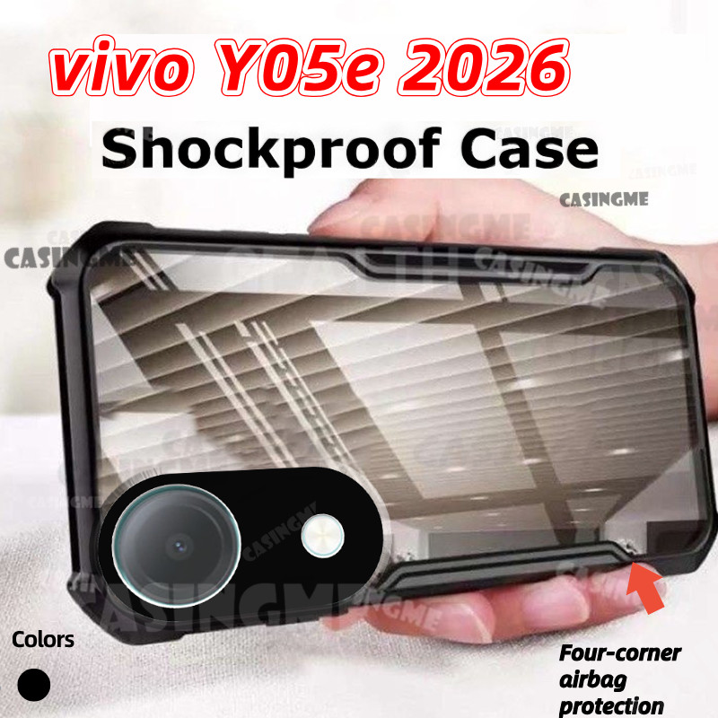 Vivo Y05e 4G 2026 Transprent AirBag เคสโทรศัพท์สําหรับ Vivo Y05e VivoY05e VivoY05 Y05 Y05s Y 05 05Y 