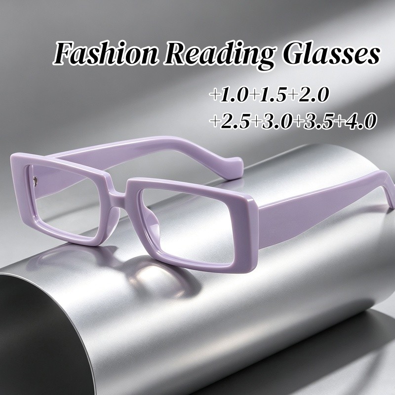 Retro กรอบขนาดเล็กแว่นอ่านหนังสือสําหรับผู้หญิง Unisex แฟชั่นสแควร์ Far Sight แว่นตาผู้ชาย Vintage Simple แว่นตาคอมพิวเตอร์