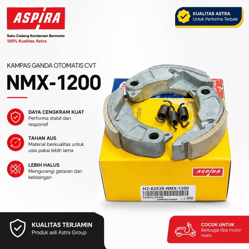 ASPIRA คลัทช์คู่อัตโนมัติ CVT NMX-1200 อะไหล่รถจักรยานยนต์สําหรับ Automatic Nmax 155 Aerox 155 Lexi 