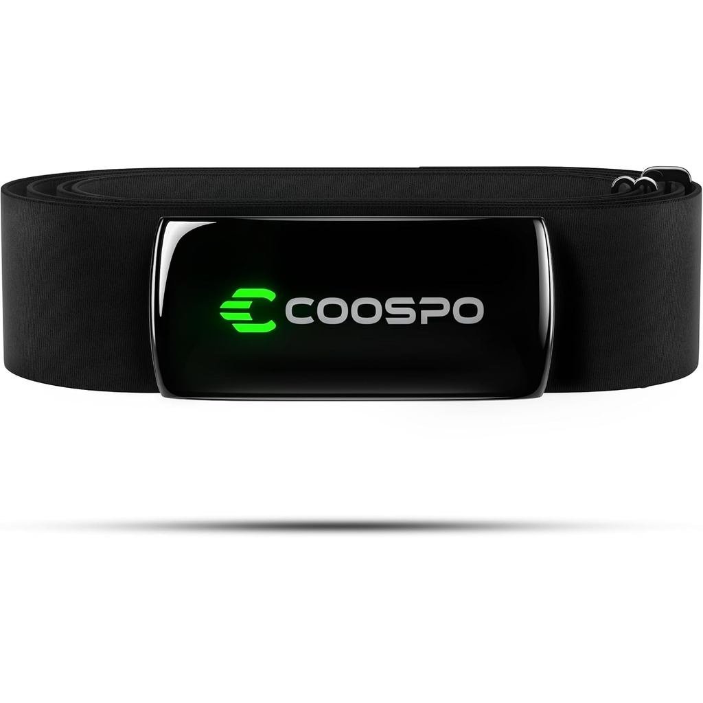 COOSPO เครื่องวัดอัตราการเต้นของหัวใจสายรัดหน้าอก H9Z, HRM Bluetooth 5.0 ANT+,Heart Rate Monitor เซ็