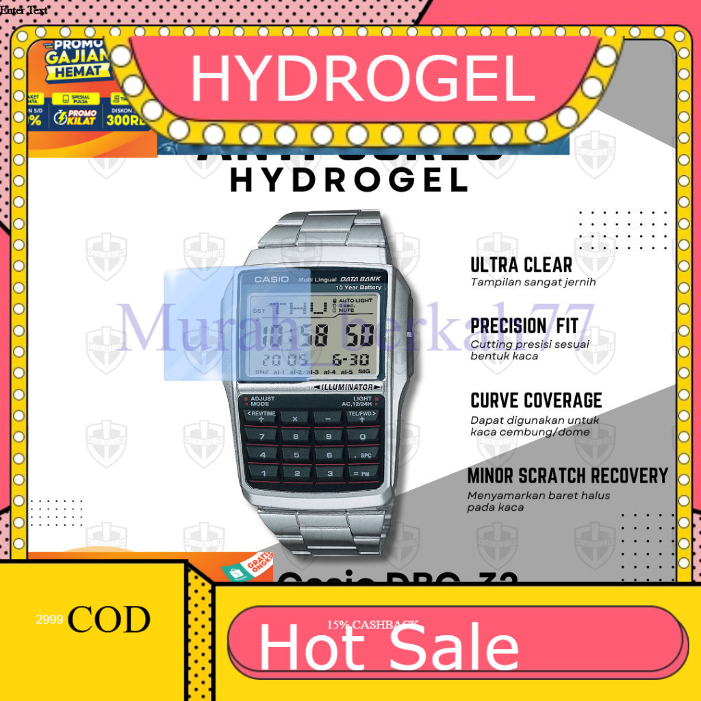 HYDROGEL ไฮโดรเจลป้องกันรอยขีดข่วนสําหรับ Casio DBC32 DBC 32 DBC-32