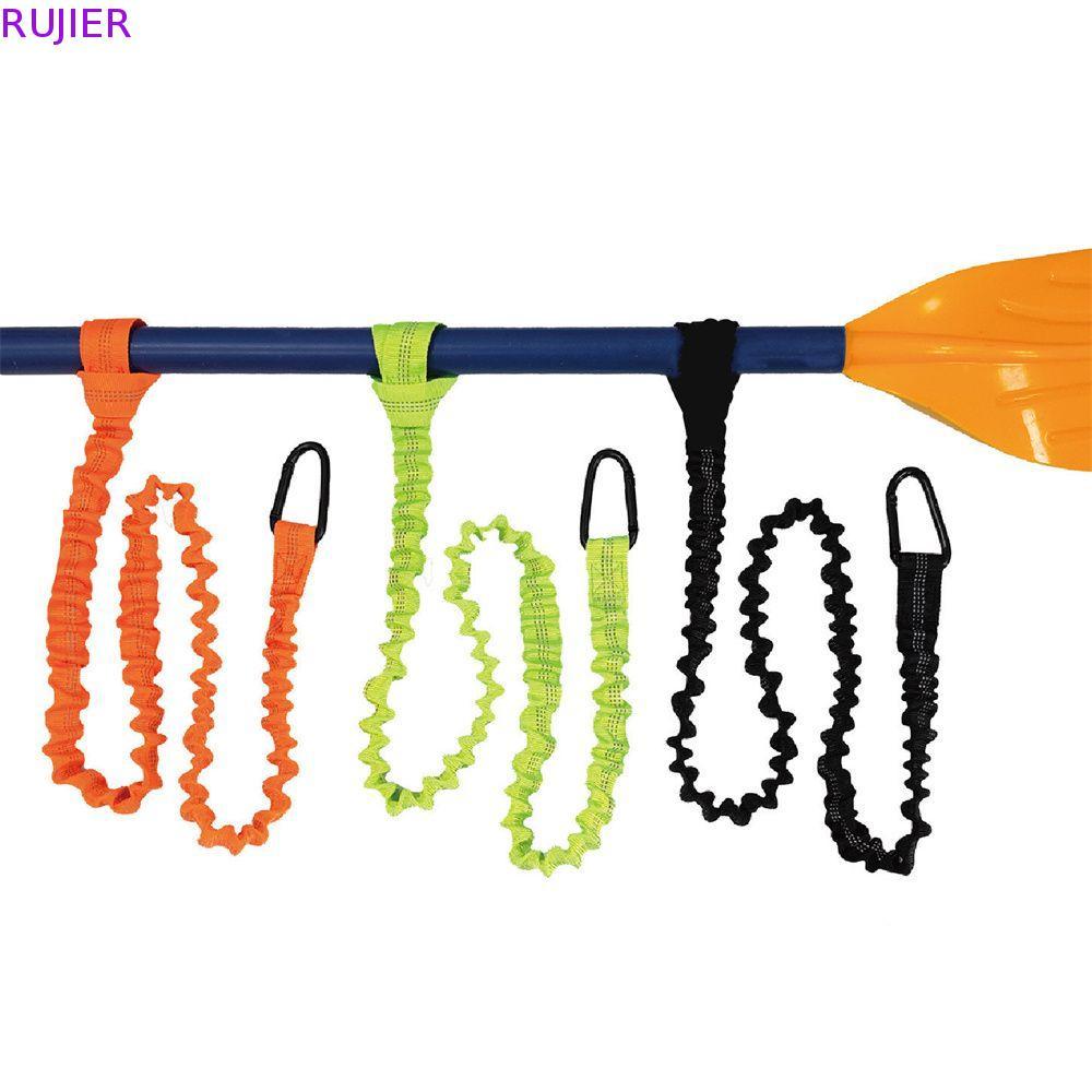RUJIER Kayak Rod Lanyard ปรับ Kayak อุปกรณ์เสริมตกปลา Rod Tie เชือก Anti-lost Lanyard ยืดหยุ่นตกปลา 