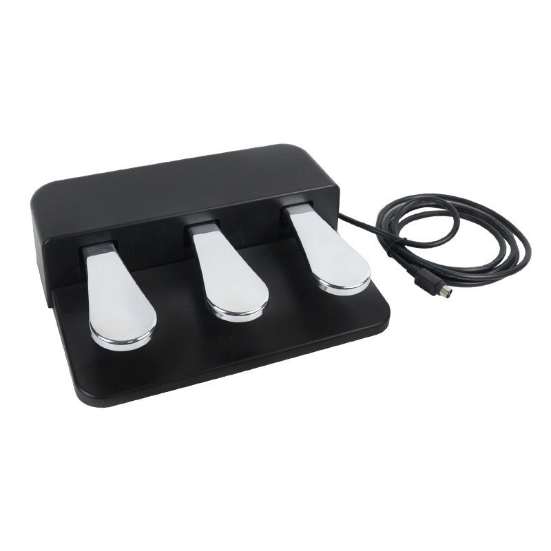 เปียโนไฟฟ้า Sustain Three-Pedal เปียโนอิเล็กทรอนิกส์เปียโนไฟฟ้า Synthesizer พลาสติกสากล Sustain Peda