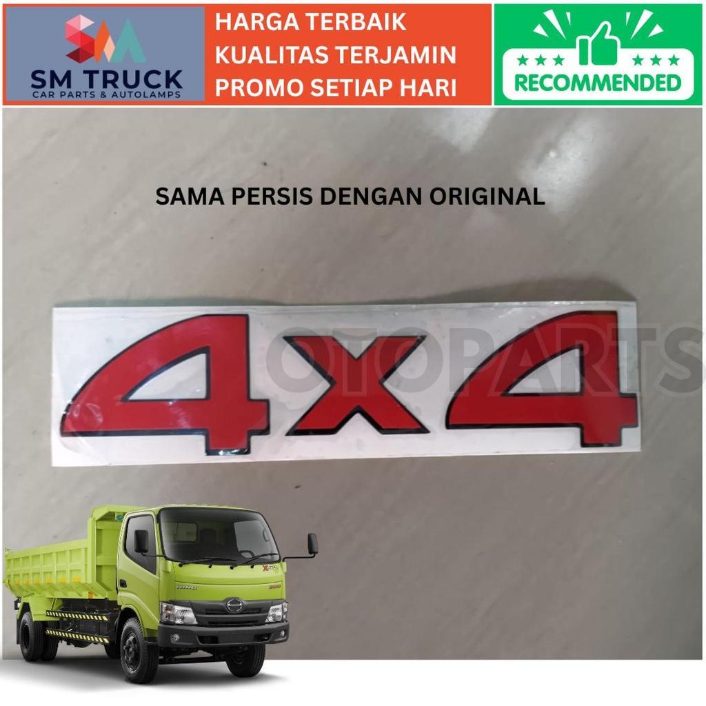 สติ๊กเกอร์ สติ๊กเกอร์ WRITING 4X4 4 X 4 HINO 300 DUTRO EURO4 EURO 4 คุณภาพดีที่สุด