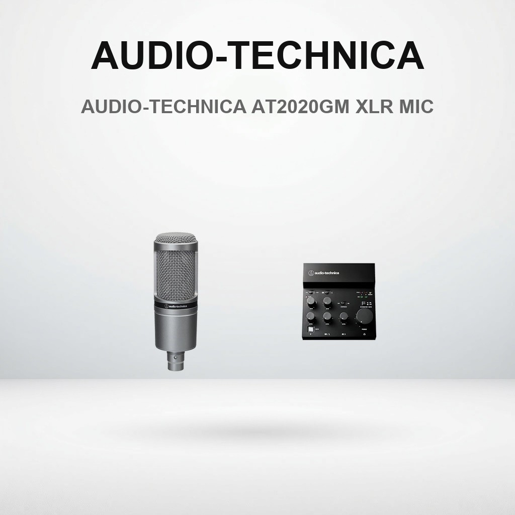 Audio-Technica AT2020GM XLR Condenser Microphone - Perfect for Streaming, Home Recording, Podcasting