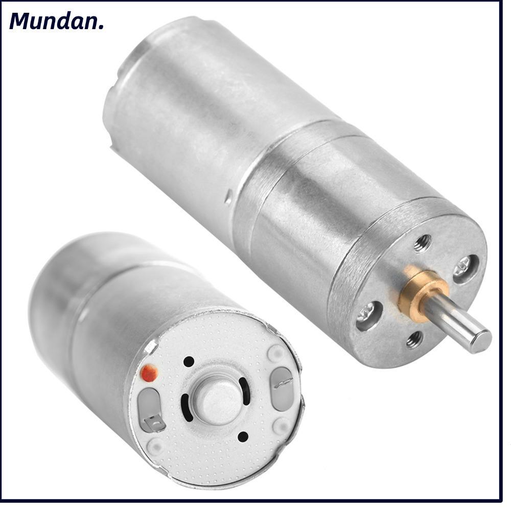 MUNDAN Geared Motor, 10RPM-1000RPM 25mm เส้นผ่านศูนย์กลางมอเตอร์เกียร์โลหะ, Micro Reversible Low Spe