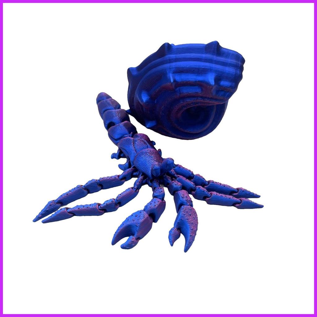 3d พิมพ์ Hermit Crab ยืดหยุ่น Hermit Crab ของเล่น Fidget Sensory ความเครียดบรรเทา Articulated Hermit