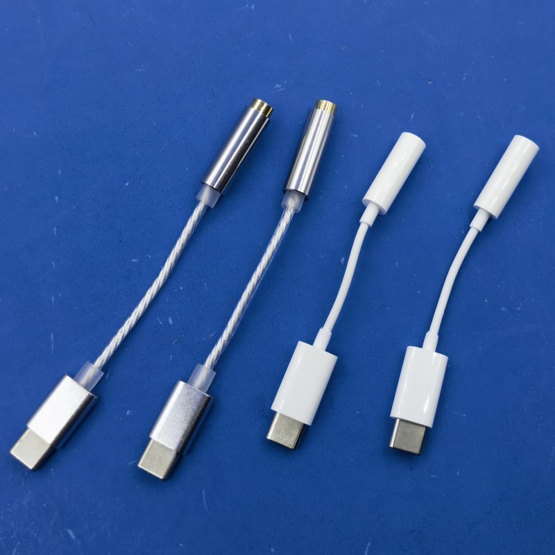 สายอะแดปเตอร์เสียง USB-C ถึง 3.5 DAC ชิปถอดรหัสดิจิตอลเหมาะสําหรับ Apple iphone15 Microsoft Samsung