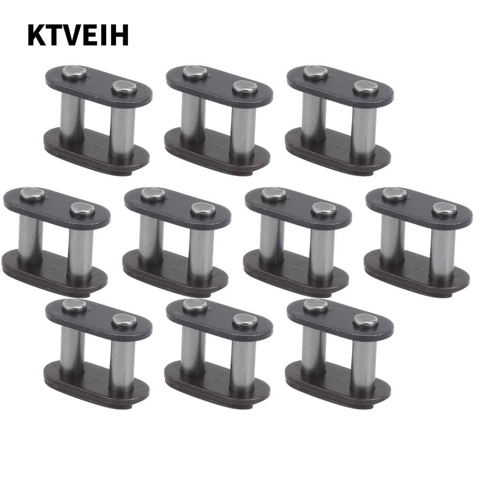 KTVEIH 10 ชิ้น T8F Chain Master Link, สีเทาน้ําหนักเบา Master Connecting Link, โซ่เหล็กทนทาน ATV รถจ