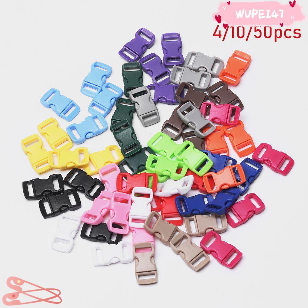 WUPEI47AD 4/10/50 ชิ้นด้านข้างหัวเข็มขัดโค้งขายร้อน Paracord สร้อยข้อมืออุปกรณ์เสริม Camp กระเป๋าอะไ