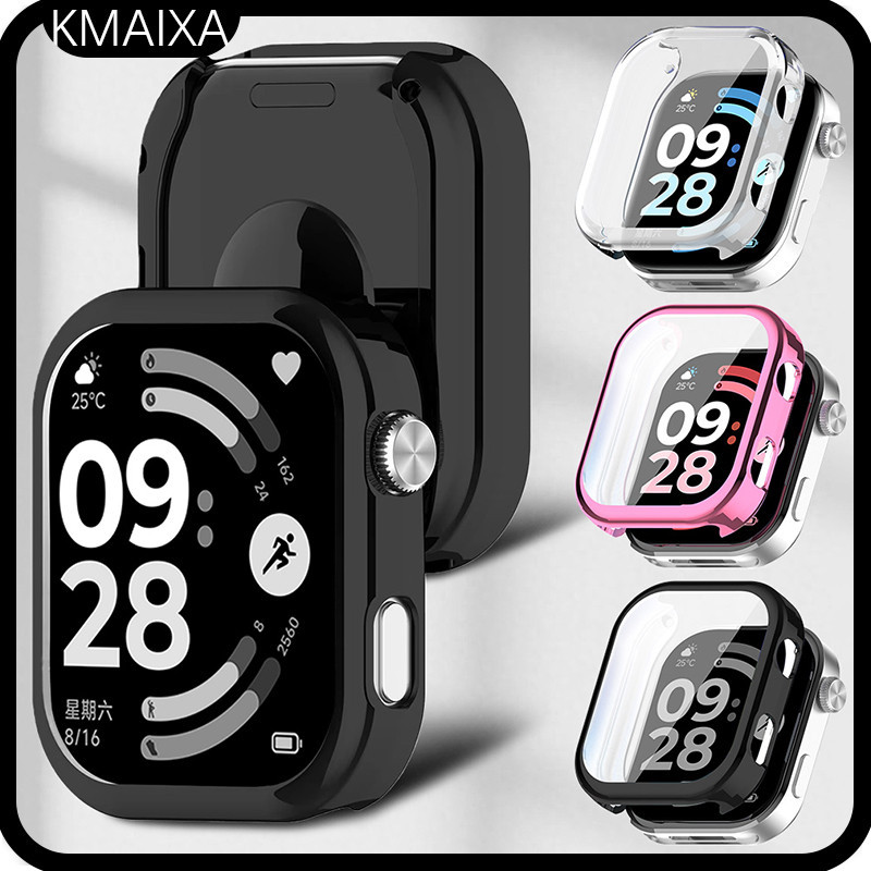 TPU อ่อนหน้าจอป้องกันกรอบกันชนอุปกรณ์ครอบคลุมกรณี for Redmi Watch 6 /Redmi Watch 5 /Redmi Watch 4