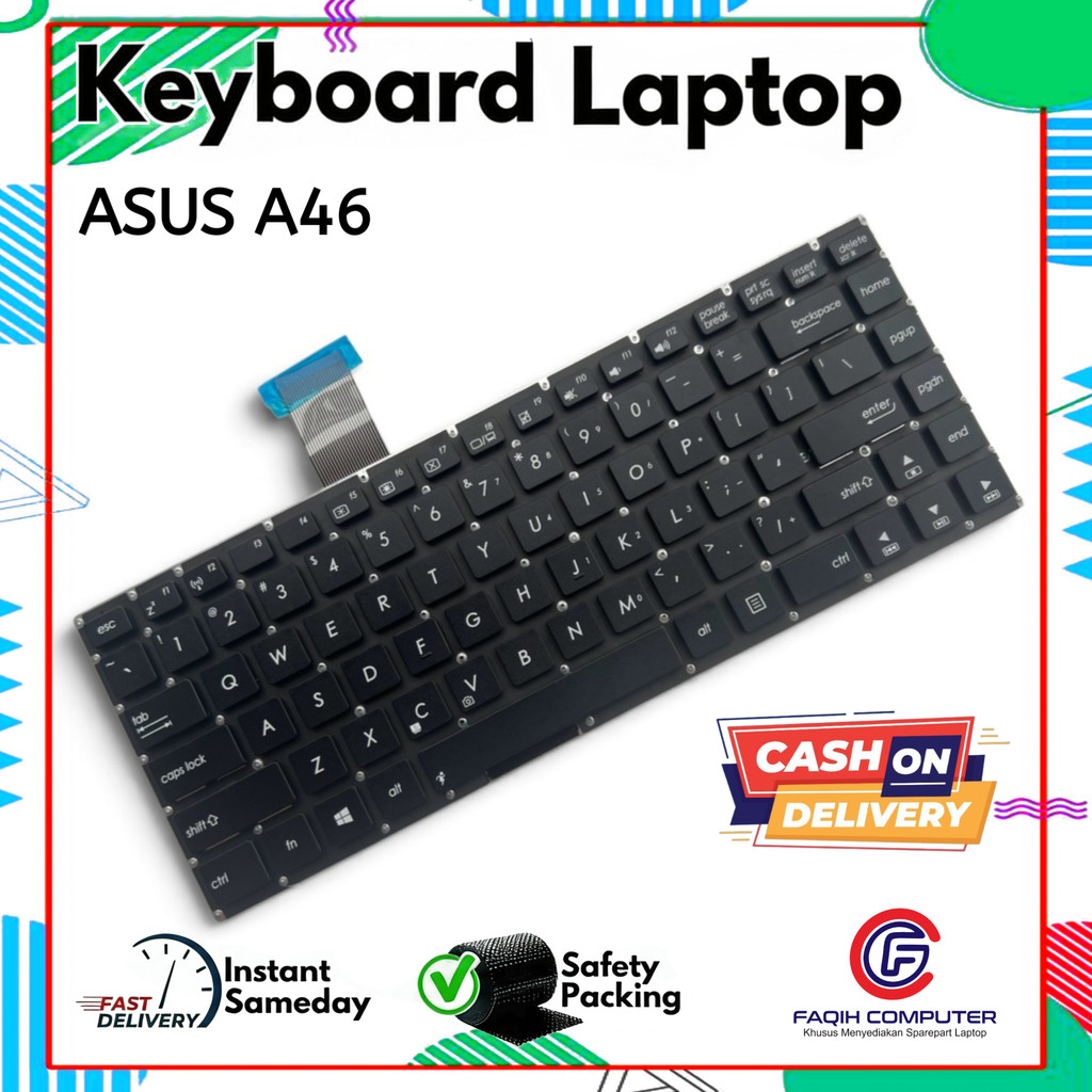 Asus A46C A46CB K46CB K46CM A46CM A46 K46 A46CA K46CA แป้นพิมพ์แล็ปท็อป
