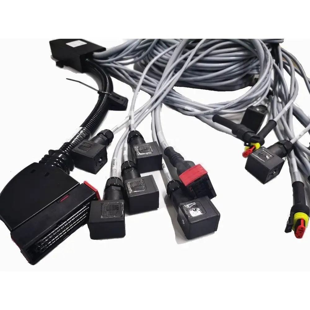 SXLC Custom Bshine 7Pin 9Pin ทองแดง PVC สายไฟ ISOBUS การเชื่อมต่อรถยนต์สาย Amphenol Connectors 300-3