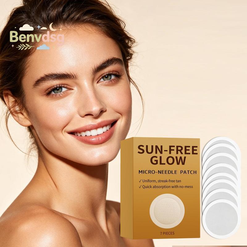 [Benvdsg-t] 7/10 ชิ้นไม่มีคราบ Sunless Tanning Stiers Gentle Micro-Need Bronzing Patch สําหรับการใช้