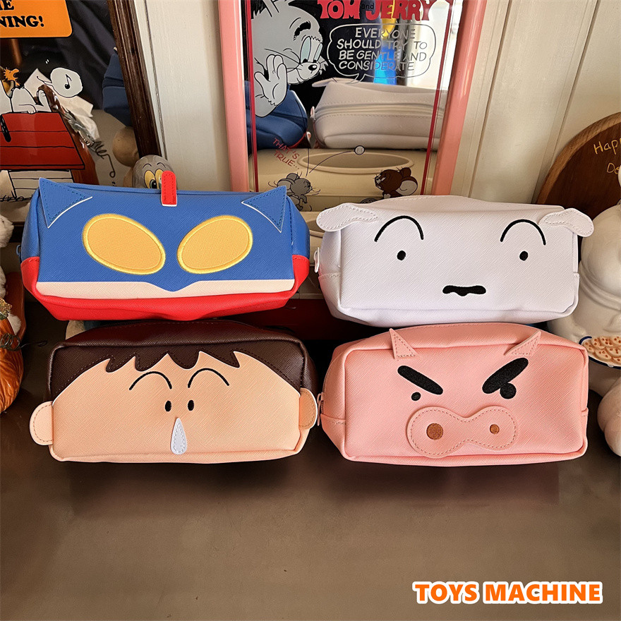 TSM2026 Day D Crayon Shin-Chan Zeemon Pig Xiaobai PU Pencil Case Storage Bag