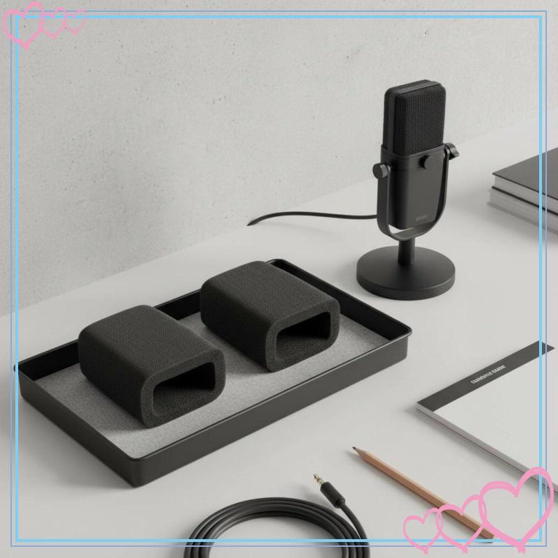 [meteor2] Square Audio อุปกรณ์ฟองน้ําWindproof Square Square Mic Foam Washable for Streamers
