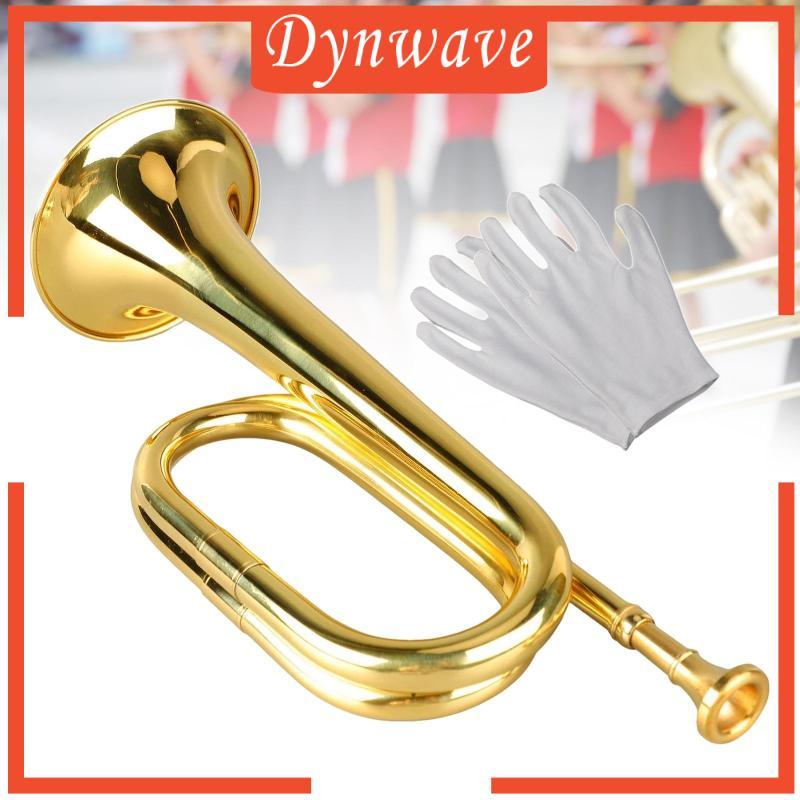 [Dynwave] ทรัมเป็ต Bugle ทองเหลือง Marching Bugle Cavalry ทรัมเป็ตเครื่องดนตรีแบบพกพา Bugle สําหรับผ