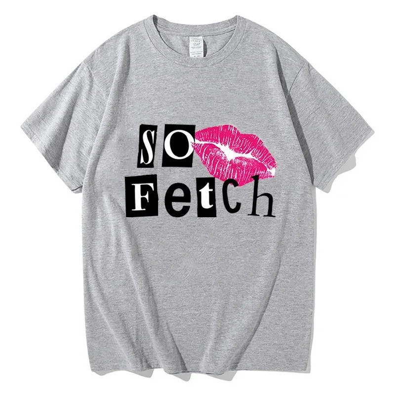 เสื้อยืด Mean Girls A Little Bit Dramatic สำหรับผู้ชาย สไตล์ฮาราจูกุ เสื้อยืดแฟชั่นยอดนิยม แขนสั้น เ