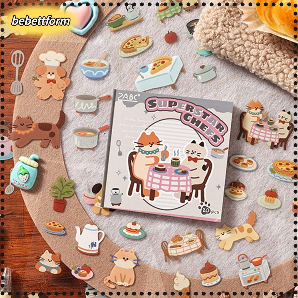 LIKE Cat Sticker Book, การ์ตูน PET Die Cutting สติกเกอร์หนังสือ, INS สไตล์คู่มือสติกเกอร์สําหรับ Jun