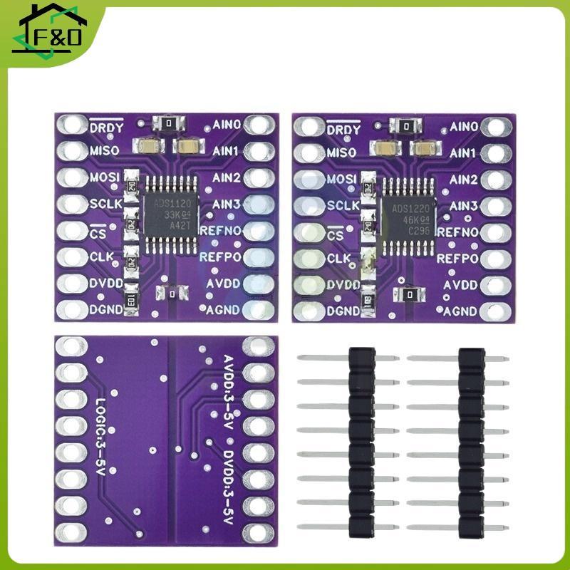 F&O ADS1120 ADS1220 ความแม่นยําสูง 16Bit 24Bit ADC Board สําหรับตรวจสอบสัญญาณไมโครคอนโทรลเลอร์และการ