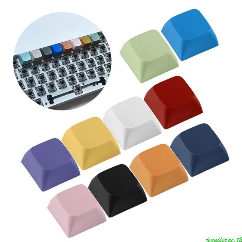 Jenniferac 10 ชิ้น XDA2 Keycaps 1U หลายสี Pbt Keycap สําหรับเกมคีย์บอร์ด Keycap