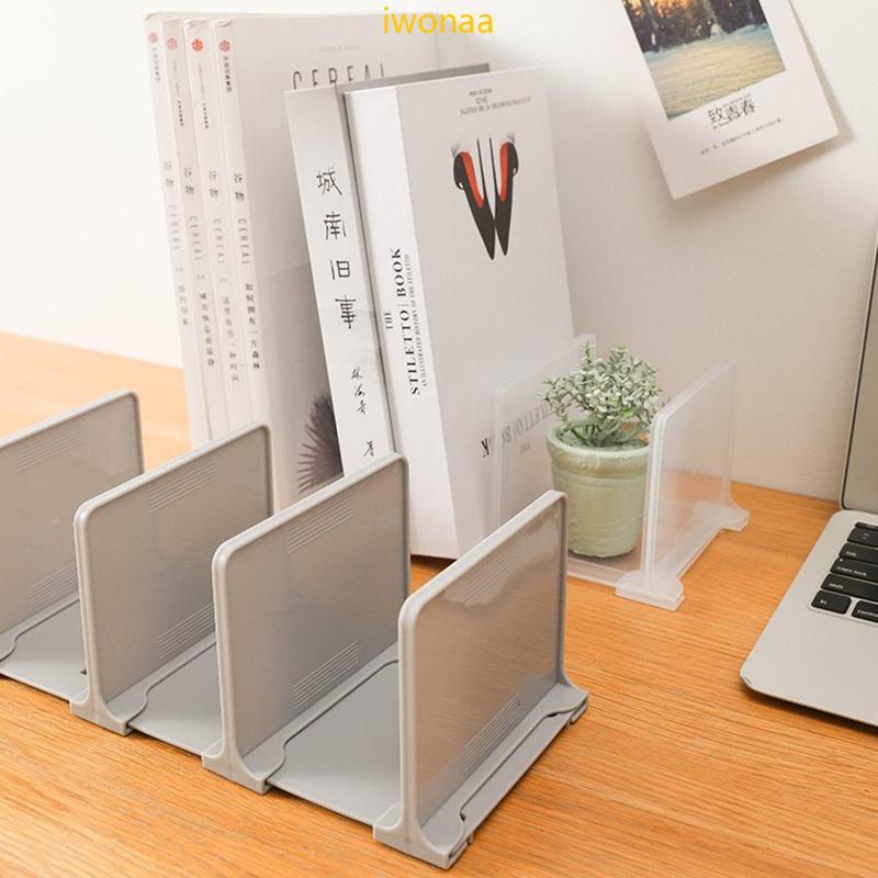 Iwo Book Ends Book Stopper Desktop Book Holder สําหรับชั้นวางหนังสือ Office Home Library