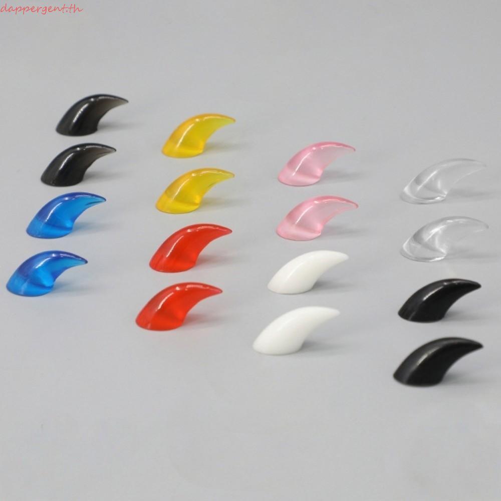 DAPPERGENT 8pcs สัตว์ Fursuit Claws อุปกรณ์เสริม,ชี้/Obtuse Multicolor Furry Claws เล็บ,อีพ็อกซี่ Ha
