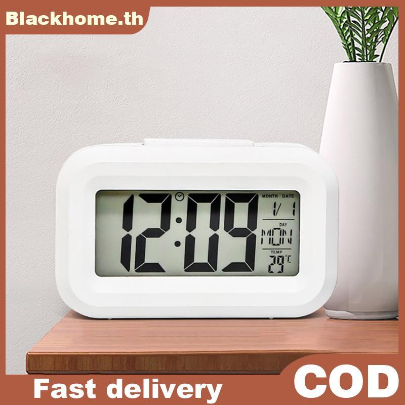 ACK LED Digital Night Glow Alarm Clo อิเล็กทรอนิกส์ปลุกสําหรับ Home Office Balight Snooze ปฏิทิน Clo