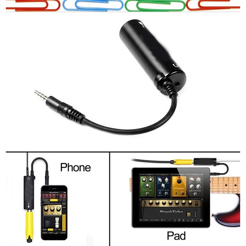 อันดับ 1 PC Guitar Link Audio Interface I-Rig Converter เปลี่ยนกีตาร์สําหรับโทรศัพท์