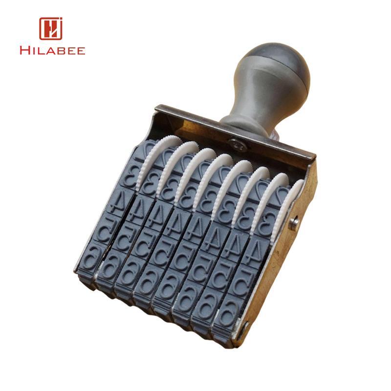 [hilabee] Numbering Stamp หลักแสตมป์ 8 หลัก Number Seal Digital Vintage Number Stamp
