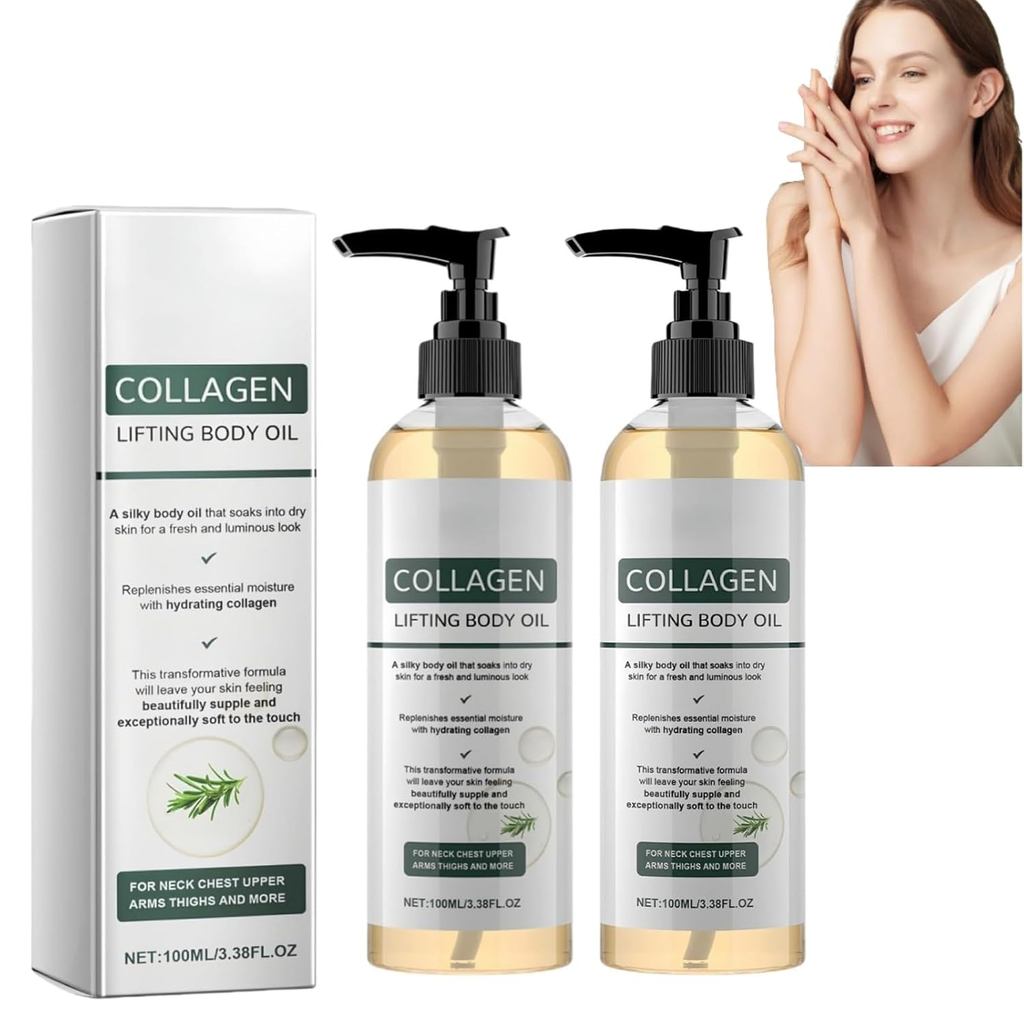 CRIVERY 2PCS Collagen Body กระชับผิวและให้ความชุ่มชื้นด้วยเนื้อสูตรคอลลาเจน Hydrating, care Moisturi
