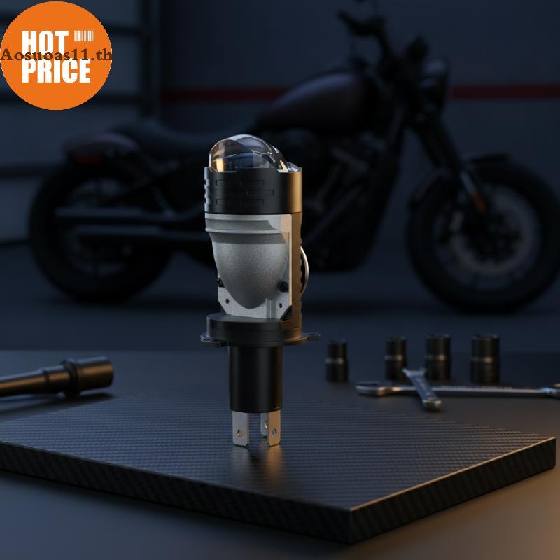 Aosuoas H4 Mini Bi LED โปรเจคเตอร์ไฟหน้าหลอดไฟ Canbus ข้อผิดพลาดฟรี Turbo 20000LM IP68 กันน้ําสําหรั