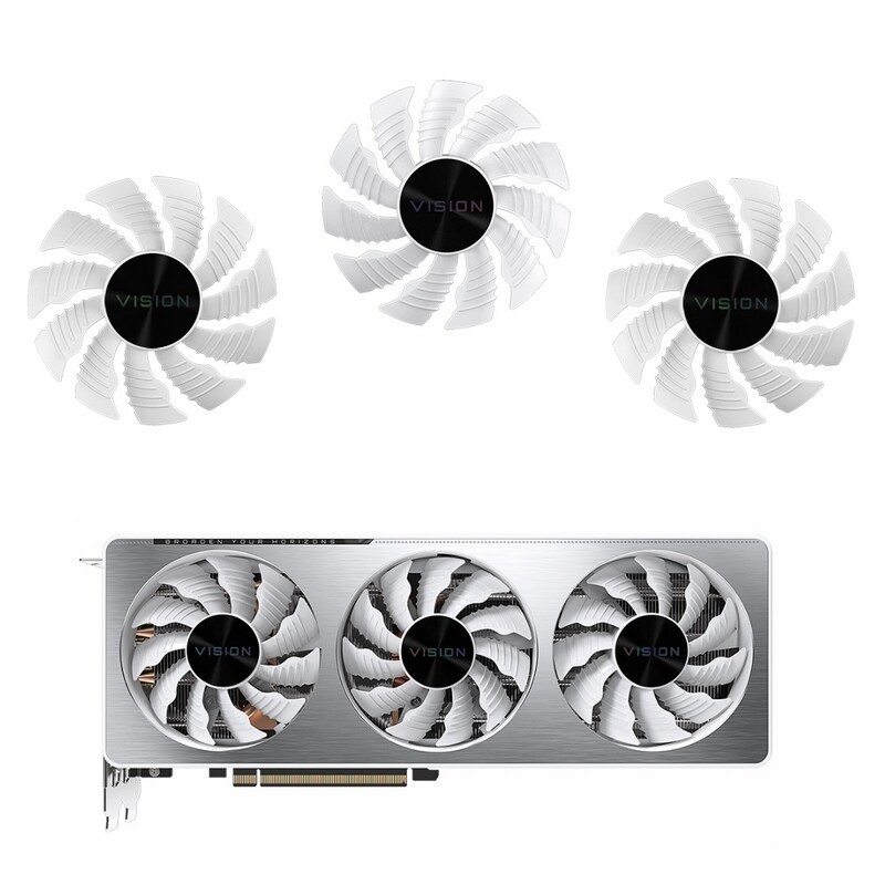 พัดลมกราฟิก GIGABYTE RTX3060 3060TI VISION Snowhawk