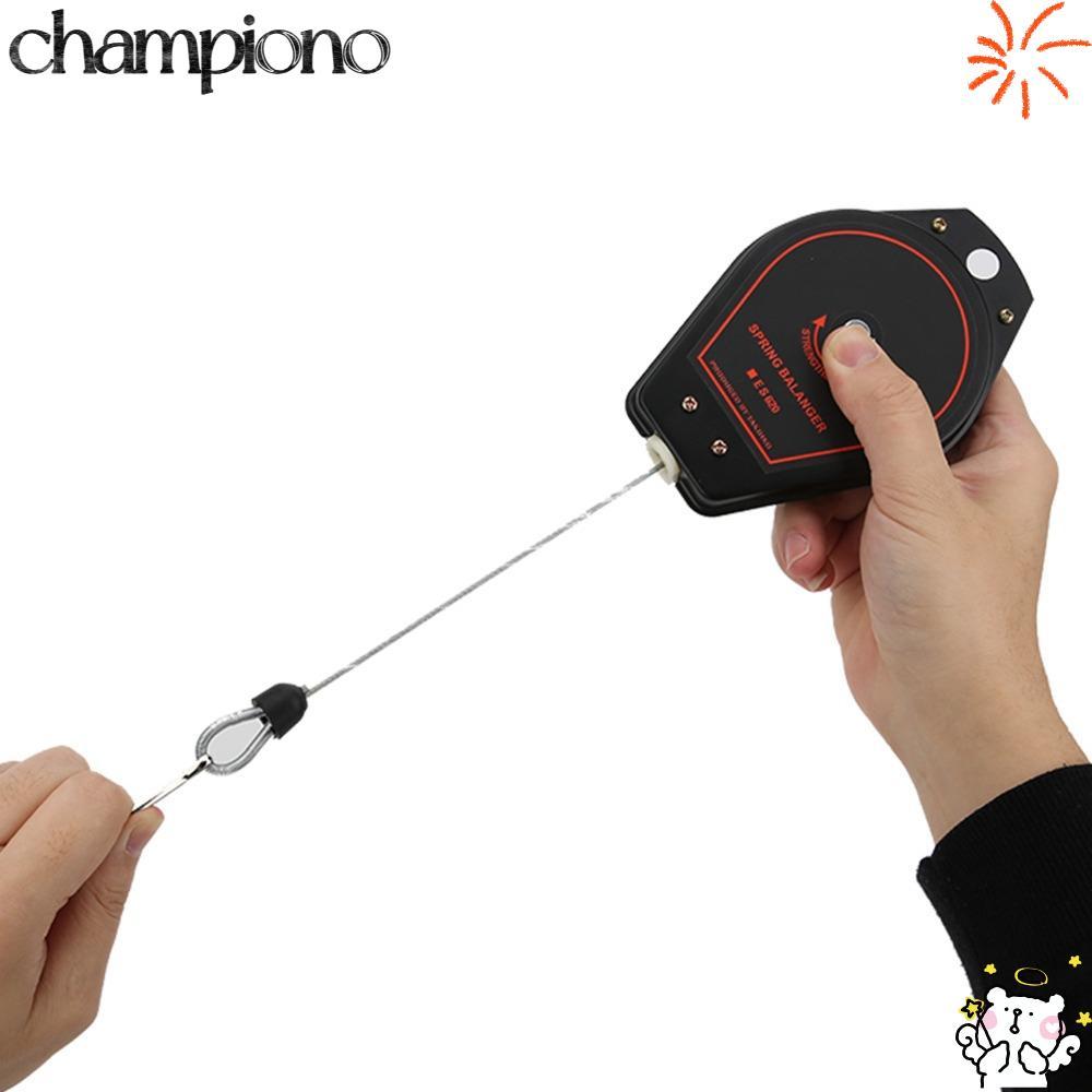 CHAMPIONO Spring Balancer, 0.6 ~ 2.0 กก.ความจุ ES620 แขวน Balancer, Heavy Duty สีดําปรับ 1.35 เมตร S